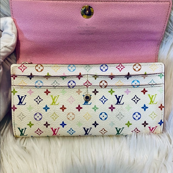 Authentic Louis Vuitton Multicolor Sarah Wallet - Picture 5 of 12